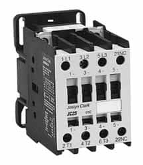 Springer JC25A310M-1 IEC Contactor: 3 Poles, 25 A Load Amps-Inductive, 45 A Load Amps-Resistive, NO