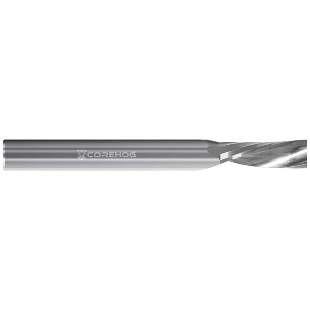 Corehog C33929 Square End Mill: 1/4" Dia, 3/4" LOC, 1 Flute, Solid Carbide