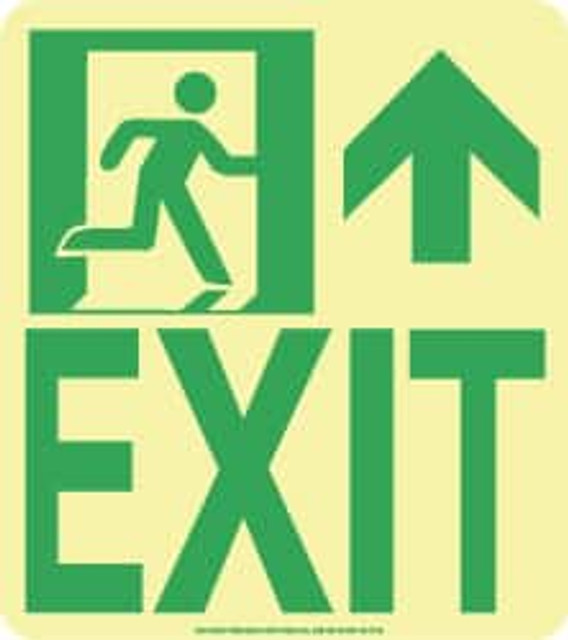 AccuformNMC 50F-6SN-R Exit Sign: "Exit"