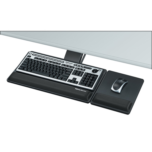 FELLOWES INC. 8017901 Fellowes Designer Suites Premium Keyboard Tray, Black