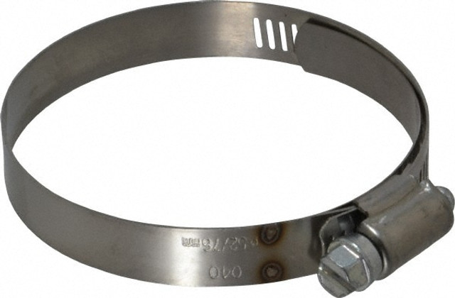 IDEAL TRIDON M613040706 Worm Gear Clamp: SAE 40, 2-1/16 to 3" Dia, Stainless Steel Band