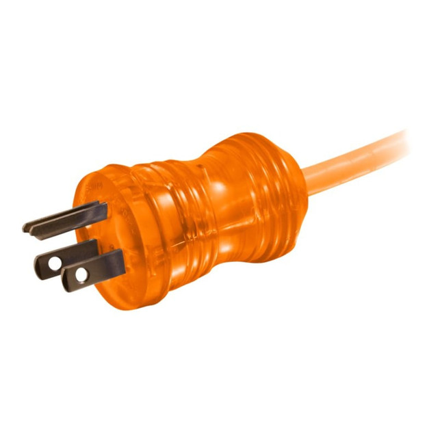 LASTAR INC. C2G 48062  75ft 16 AWG Hospital Grade Power Extension Cord (NEMA 5-15P to NEMA 5-15R) - Orange - Power extension cable - NEMA 5-15 (M) to NEMA 5-15 (F) - AC 110 V - 75 ft - orange