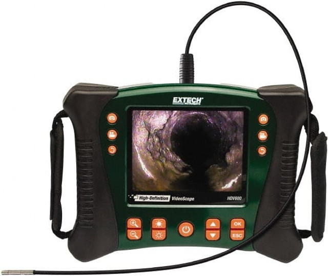 Extech HDV610 Video Borescope: 1 m Probe, 5.5 mm Probe Dia, 640 x 480 pixels Resolution