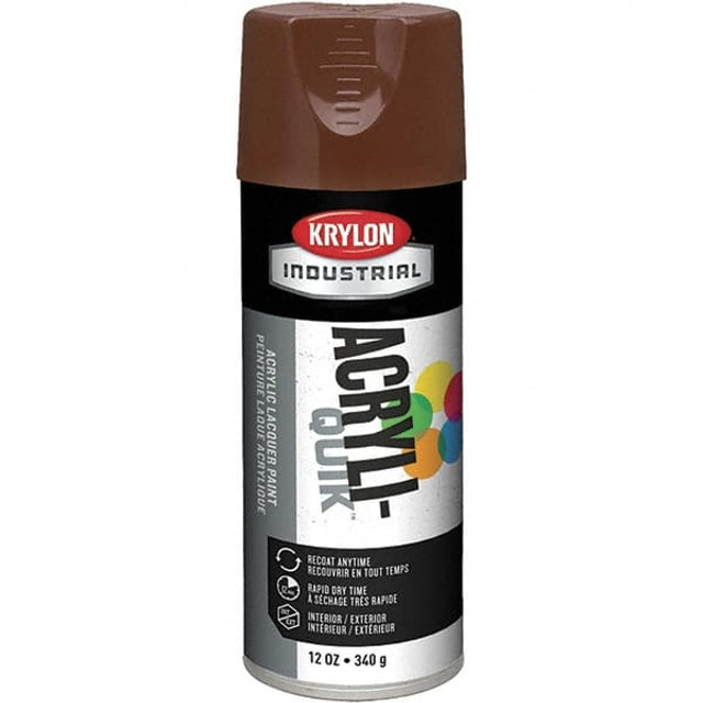 Krylon K02501A07 Lacquer Spray Paint: Leather Brown, Gloss, 16 oz