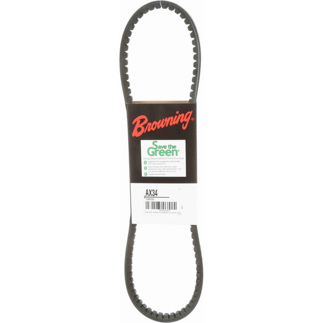 Browning 1089333 V-Belt: Section AX, 36.2" Outside Length, 1/2" Belt Width