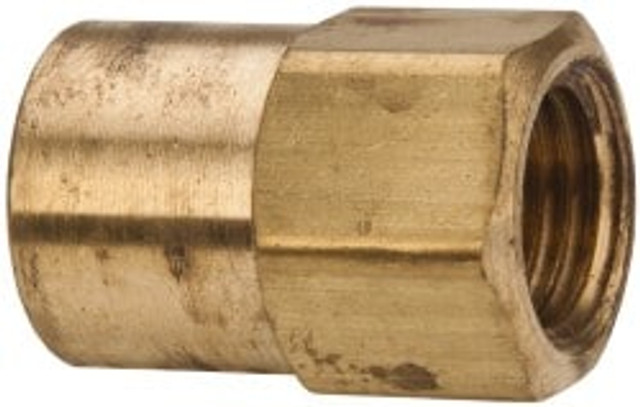 Parker 46IFHD-8-6 Brass Flared Tube Inverted Female Connector: 1/2" Tube OD, 3/8-18 Thread