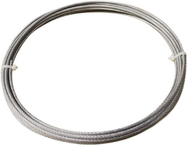 Loos & Co. SC033VA04-0050C 1/8" x 3/32" Diam, Stainless Steel Wire Rope