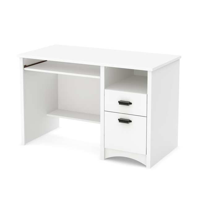 SOUTH SHORE IND LTD 7360070 South Shore Gascony 46inW Computer Desk, Pure White