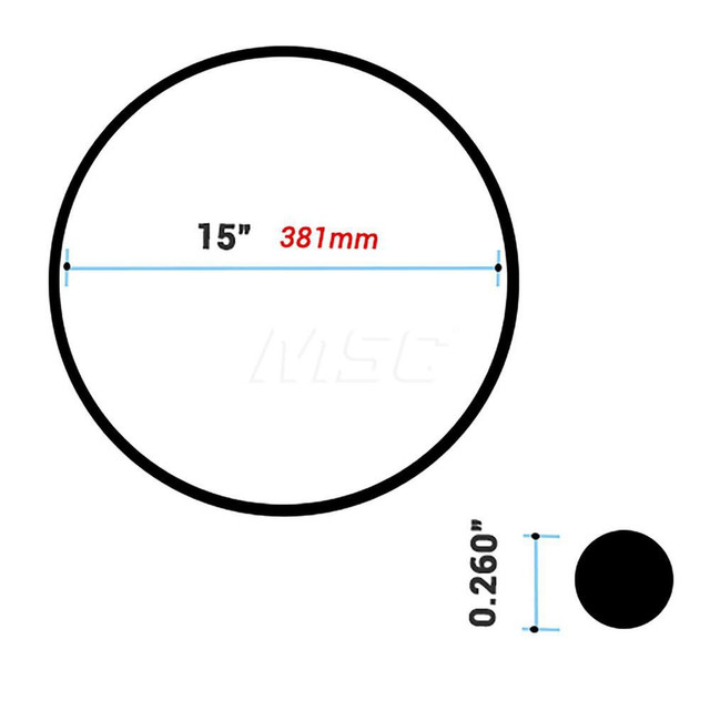 ESCO OR-215T-CASE Tire O-Ring: Use with Grader