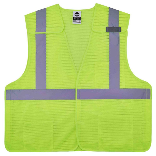 ERGODYNE CORPORATION Ergodyne 21523  GloWear Safety Vest, Breakaway Hi-Vis 8217BA, Class 2, Small/Medium, Lime