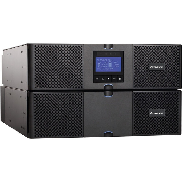 LENOVO, INC. Lenovo 55945KX  RT5kVA 3U Rack or Tower UPS (200-240VAC) - 3U Rack/Tower - 230 V AC Input - 200 V AC, 208 V AC, 220 V AC, 230 V AC, 240 V AC Output - 2 x IEC 60320 C19, 8 x IEC 60320 C13