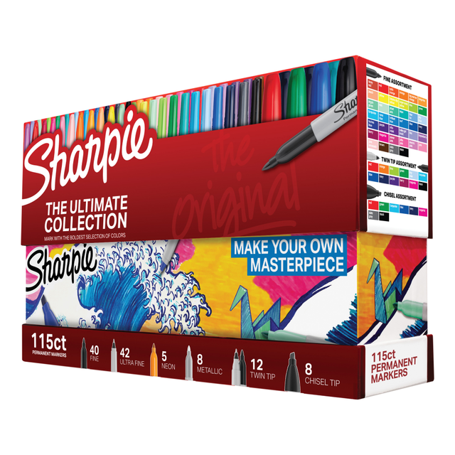 NEWELL BRANDS INC. 2199819 Sharpie Ultimate Pack, Assorted Colored, Pack Of 115 NEWELL BRANDS INC. 2199819 Sharpie Ultimate Pack, Assorted Colored, Pack Of 115