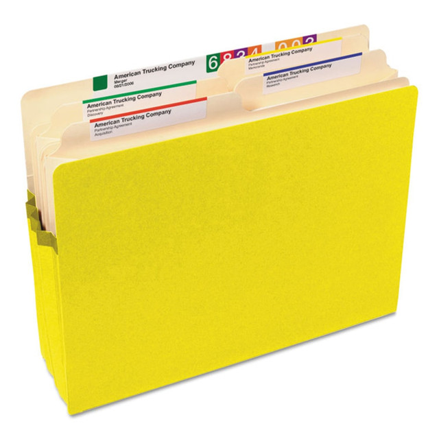 SMEAD MFG CO 73243 Smead Color File Pockets, Letter Size, 5 1/4in Expansion, 9 1/2in x 11 3/4in, Yellow SMEAD MFG CO 73243 Smead Color File Pockets, Letter Size, 5 1/4in Expansion, 9 1/2in x 11 3/4in, Yellow