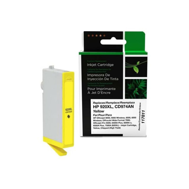 CLOVER TECHNOLOGIES GROUP, LLC 117811 West Point Remanufactured Yellow High-Yield Ink Cartridge Replacement For HP 920XL, CD974AN