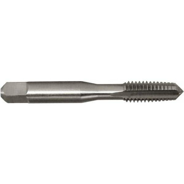 Greenfield Threading 305693 Straight Flute Tap: 3/8-16 UNC, 4 Flutes, Taper, 2/3B Class of Fit, High Speed Steel, Bright/Uncoated