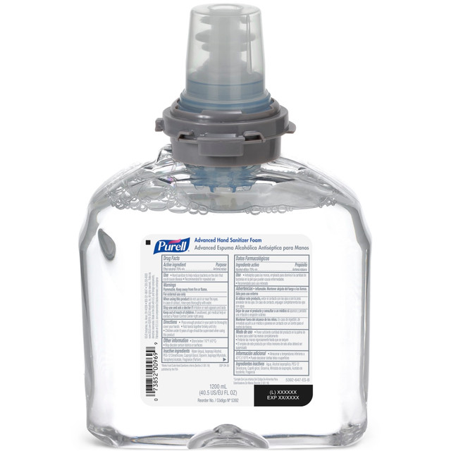 GOJO INDUSTRIES INC Purell 539202EA  Advanced Hand Sanitizer Foam Refill, 1200 mL Refill