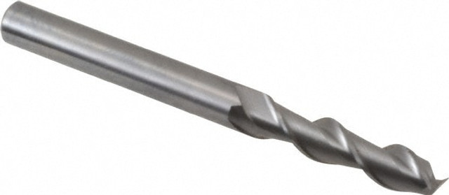 Guhring 9031740047600 Square End Mill: 3/16'' Dia, 9/16'' LOC, 3/16'' Shank Dia, 2'' OAL, 2 Flutes, Solid Carbide