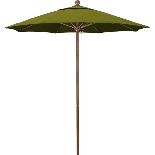 California Umbrella 194061620984 Patio Umbrellas; Fabric Color: Ginkgo ; Base Included: No ; Fade Resistant: Yes ; Diameter (Feet): 7.5 ; Canopy Fabric: Pacifica