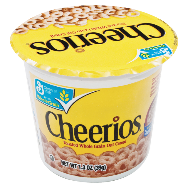 GENERAL MILLS, INC. SN13896 Cheerios Cereal-In-A-Cup, 1.3 Oz, Box Of 6 GENERAL MILLS, INC. SN13896 Cheerios Cereal-In-A-Cup, 1.3 Oz, Box Of 6