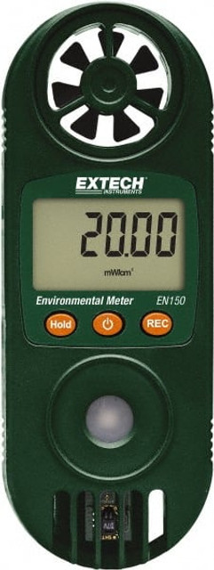 Extech EN150 Airflow Meters & Thermo-Anemometers; Maximum Air Velocity ft/min (Feet): 3940