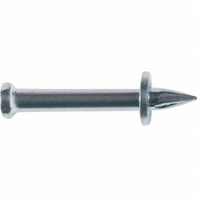 DeWALT Anchors & Fasteners 50296-PWR Powder Actuated Pins & Threaded Studs; Type: Drive Pin ; Shank Length (Inch): 1 ; Shank Diameter (Decimal Inch): 1.0000 ; Head Diameter (Decimal Inch): 0.3000 ; Material: Steel ; Thread Length (Inch): 0