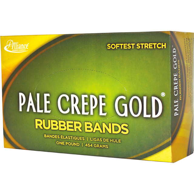Alliance Rubber Company Alliance Rubber 20335 Alliance Rubber 20335 Pale Crepe Gold Rubber Bands - Size #33