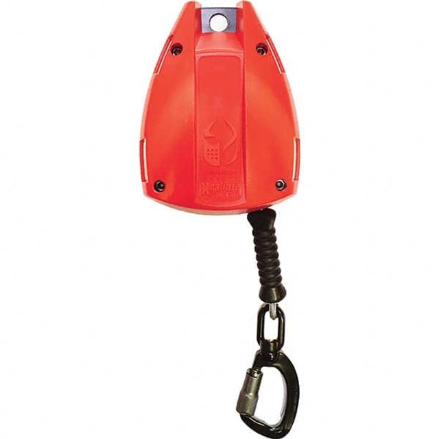 Checkmate 32091 Self-Retracting Fall Limiter: 30' Line, Self-Locking Carabiner & Snap Hook Connection