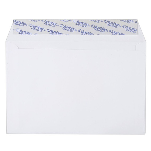 QUALITY PARK PRODUCTS 0CO330 Quality Park Grip-Seal Booklet Envelopes, 24 Lb., 6in x 9in, White, Pack Of 250