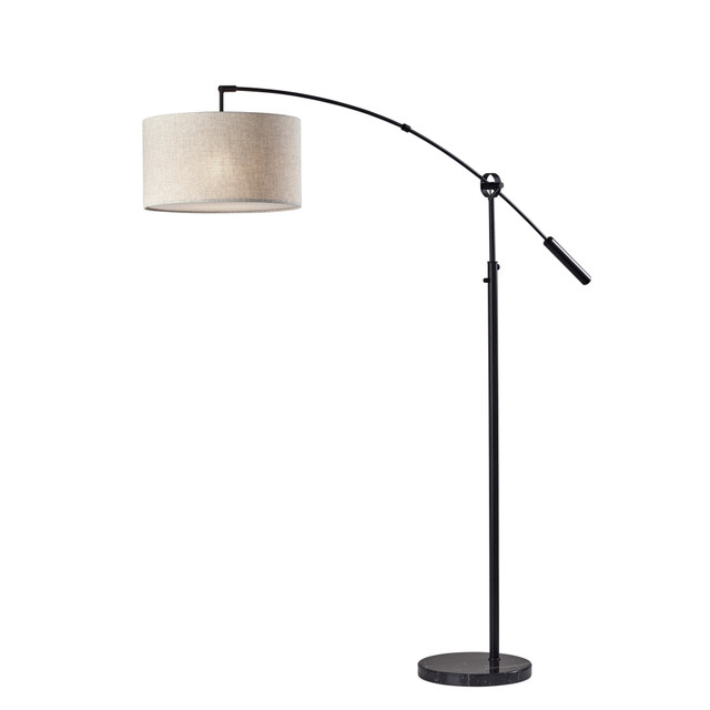 ADESSO INC Adesso 5186-01  Adler Arc Lamp, 81inH, Beige/Black