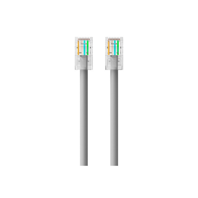 At a Glance: CAT5e Ethernet patch cable for connecting to LANs or the Internet Ideal for use with 10/100/1000BASE-T networks RJ45 plugs with 50-micron gold-plated connectors for clear signal 4 twisted pairs of stranded copper wires prevent crosstalk KEY FEATURES: 1. 4 UTP stranded copper wires 2. Durable PVC jacket 3. RJ45 plugs with 50-micron gold-plated connectors provide clear signal &nbsp; CONNECT EASILY TO A COMPUTER NETWORK Access high-speed networks or the Internet with the Belkin CAT5e Snagless Ethernet Cable. This patch cable lets you connect your laptop or desktop computer to a wall outlet, modem, router, hub or another networking device. It meets the CAT5e standard and is suitable for use with 10/100/1000BASE-T networks. Patch cables are also handy in home offices and hotel rooms to establish a wired Internet connection. RJ45 PLUGS WITH GOLD-PLATED CONTACTS FOR A CLEAR SIGNAL The CAT5e Snagless Ethernet Cable features an RJ45 male connector on each end. Internal load bars ensure accurate plug positioning and consistent high performance, while 50-micron gold-plated connectors resist corrosion and wear and deliver a clean, clear signal. FAST, RELIABLE CONNECTIONS WITH CAT5E TECHNOLOGY Made with Unshielded Twisted Pair (UTP) stranded copper wires, this Cat 5 cable meets the CAT5e (Category 5 Enhanced) Ethernet network cable standard to support Ethernet speeds of up to 1000 Mbps. The wire pairs in CAT5e cables are twisted more tightly than those in CAT5 cables to reduce signal interference. LESS CROSSTALK WITH TWISTED PAIR WIRES The CAT5e Snagless Ethernet Cable features 4 Unshielded Twisted Pair (UTP) 24 AWG (American Wire Gauge) stranded copper wires to reduce electromagnetic interference. Stranded cables are more pliable than solid cables, making them better suited for travel. Plus, the wires are housed in a durable PVC outer jacket for abrasion and corrosion resistance. &nbsp; Package Includes: CAT5e Ethernet Cable.