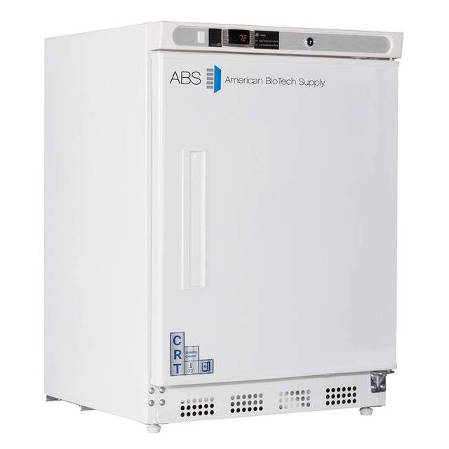 American BioTech Supply CRTABTUCBI0404 Laboratory Refrigerator: 4.6 cu ft Capacity, 20 to 25 ° C, 23-3/4" OAW, 25-1/2" OAD, 33-3/8" OAH