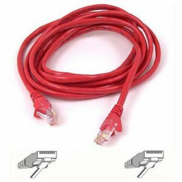 BELKIN, INC. A3L791-07-RED Belkin Cat5e Patch Cable - RJ-45 Male Network - RJ-45 Male Network - 7ft - Red BELKIN, INC. A3L791-07-RED Belkin Cat5e Patch Cable - RJ-45 Male Network - RJ-45 Male Network - 7ft - Red