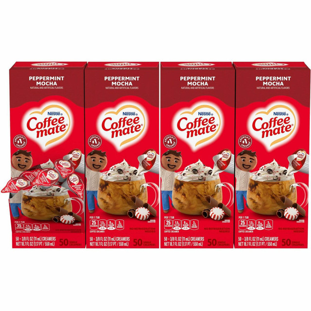 Nestle Professional Coffee mate 76060CT Coffee mate Peppermint Mocha Liquid Coffee Creamer Singles - Gluten-Free Nestle Professional Coffee mate 76060CT Coffee mate Peppermint Mocha Liquid Coffee Creamer Singles - Gluten-Free