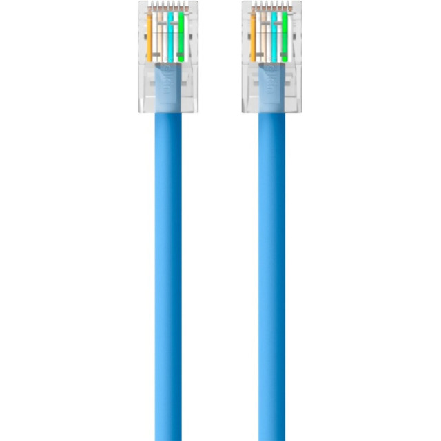 BELKIN, INC. A3L791-01-BLU Belkin Cat5e Patch Cable - RJ-45 Male Network - RJ-45 Male Network - 1ft - Blue