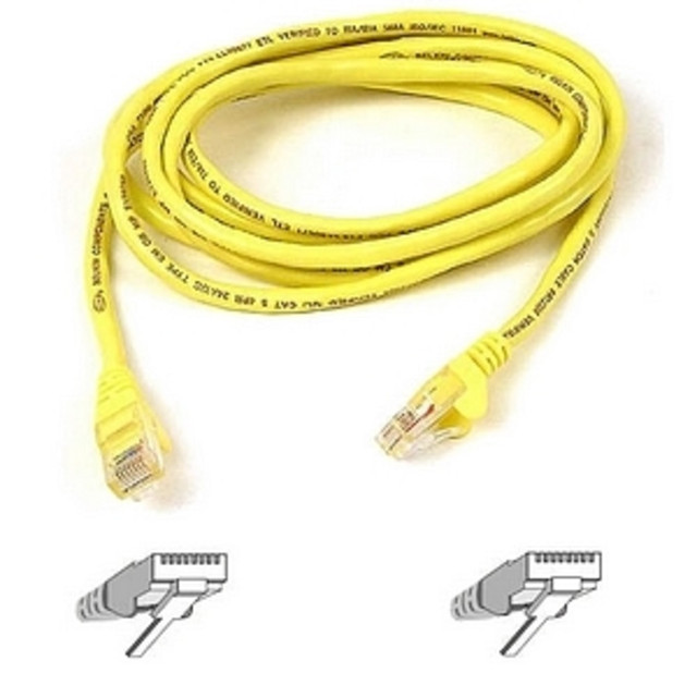 BELKIN, INC. A3L791-06-YLW-S Belkin Cat5e Patch Cable - RJ-45 Male - RJ-45 Male - 6ft - Yellow BELKIN, INC. A3L791-06-YLW-S Belkin Cat5e Patch Cable - RJ-45 Male - RJ-45 Male - 6ft - Yellow