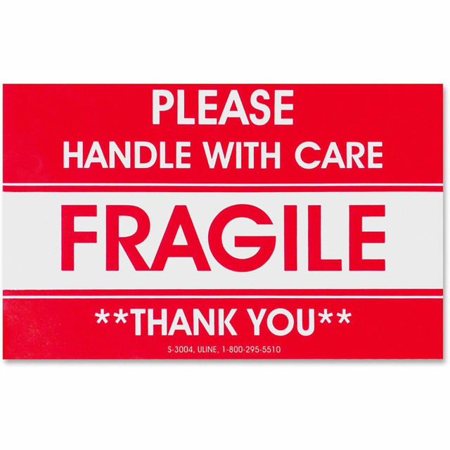 Tatco Products, Inc Tatco 10951 Tatco Fragile/Handle With Care Shipping Label