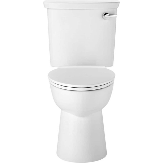 American Standard 238AA105.020 VorMax. Two-Piece 1.28 gpf/4.8 Lpf Chair Height Right-Hand Trip Lever Elongated Toilet Less Seat