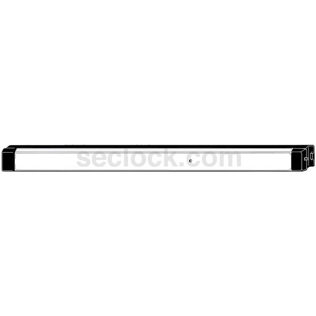 Adams Rite 8803EL-36-12 Push Bars; Material: Metal ; Locking Type: Exit Device Only ; Finish/Coating: Black Anodized Aluminum ; Maximum Door Width: 3ft ; Minimum Door Width: 3ft