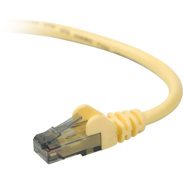 BELKIN, INC. A3L980-50-YLW-S Belkin Cat. 6 UTP Patch Cable - RJ-45 Male - RJ-45 Male - 50ft - Yellow