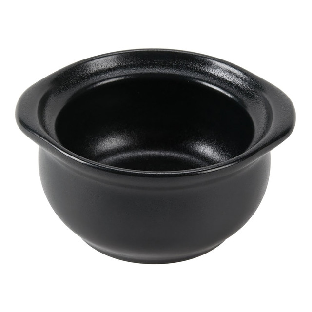 HALL CHINA COMPANY 4760BFCA Foundry Onion Soup Bowls, 12 Oz, Black, Pack Of 12 Bowls