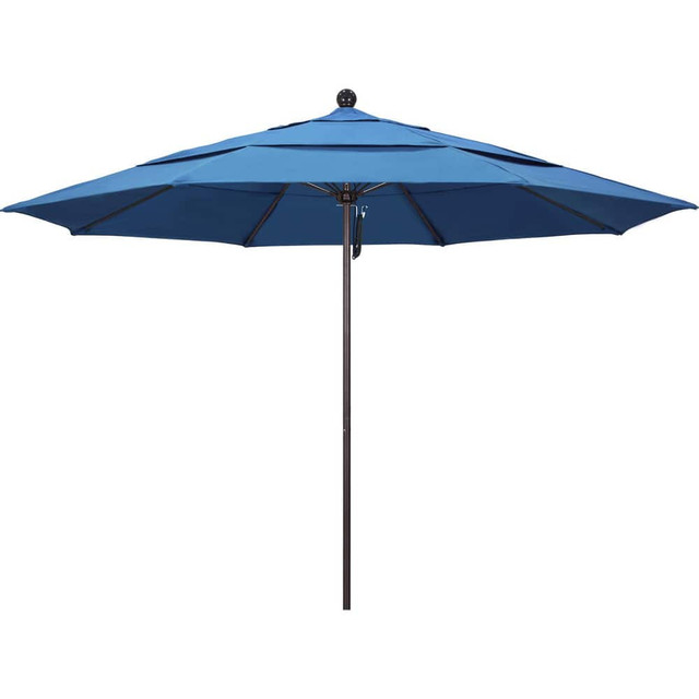 California Umbrella 194061619292 Patio Umbrellas; Fabric Color: Capri ; Base Included: No ; Fade Resistant: Yes ; Diameter (Feet): 11 ; Canopy Fabric: Pacifica