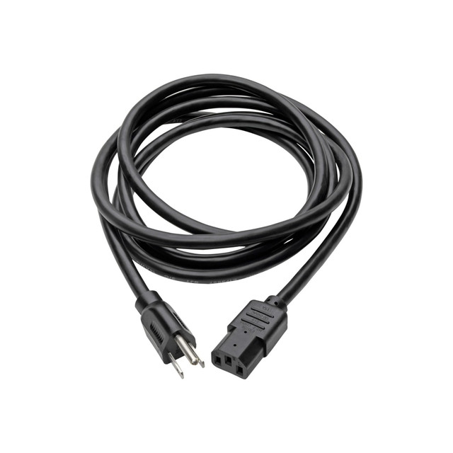 TRIPP LITE P007-012 Eaton Tripp Lite Series Computer Power Cord, NEMA 5-15P to C13 - Heavy-Duty, 15A, 125V, 14 AWG, 12 ft. (3.66 m), Black - Power cable - NEMA 5-15 (M) to power IEC 60320 C13 - AC 110 V - 12 ft - molded - black TRIPP LITE P007-012 Eaton Tripp Lite Series Computer Power Cord, NEMA 5-15P to C13 - Heavy-Duty, 15A, 125V, 14 AWG, 12 ft. (3.66 m), Black - Power cable - NEMA 5-15 (M) to power IEC 60320 C13 - AC 110 V - 12 ft - molded - black