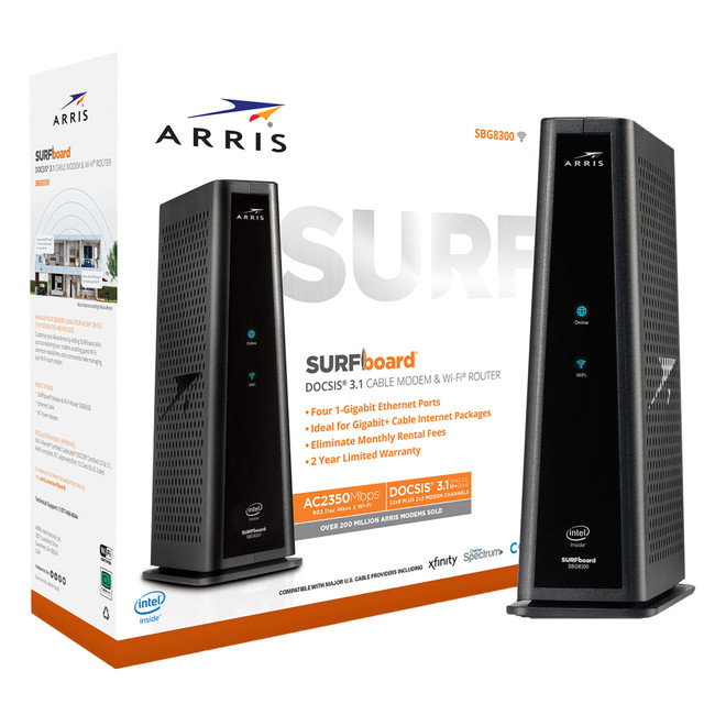 MOTOROLA INC 1000656 ARRIS SURFboard SBG8300 DOCIS 3.1 Wireless Cable Modem