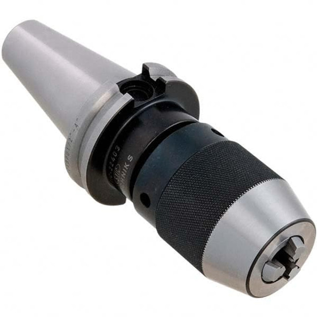 Techniks 22405 Drill Chuck: 1/2 to 4" Capacity, Threaded Mount, CAT50