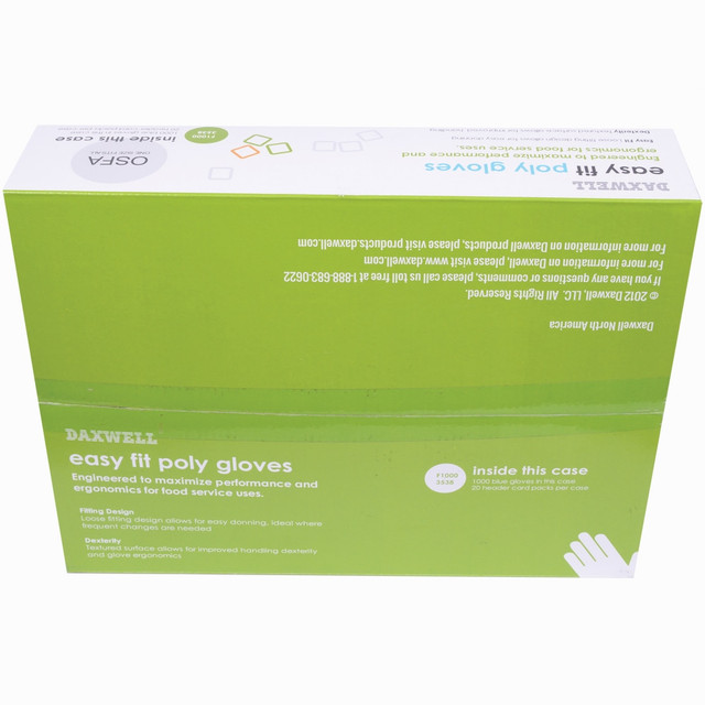 DAXWELL GROUP No Brand F10003538 EZFit Poly Gloves, Case Of 1,000