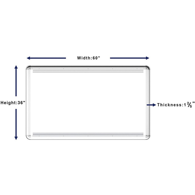 Lorell 18322 Lorell Mounting Frame for Whiteboard - Silver