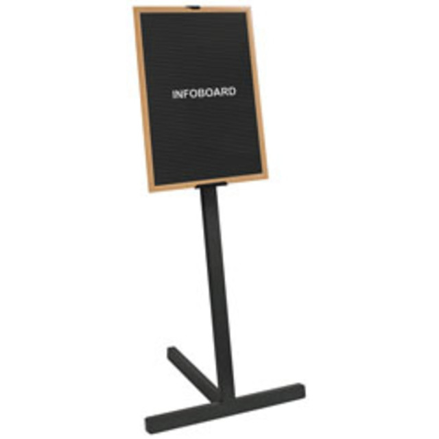 MasterVision SUP0801  Standing Portrait Letter Board, 24in x 36in, Wood Frame With Beech Finish