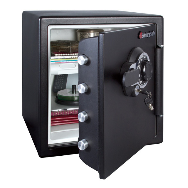 SENTRY SAFE SFW123DTB SentrySafe Fire Safe Combination Safe, 1.23 Cu Ft SENTRY SAFE SFW123DTB SentrySafe Fire Safe Combination Safe, 1.23 Cu Ft