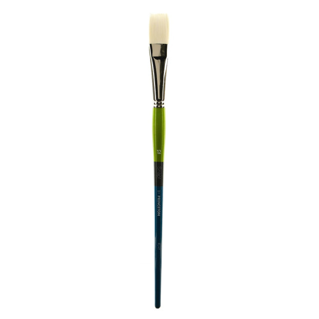PRINCETON ARTIST BRUSH CO. 9800F-12 Princeton Snap Paint Brush, Series 9800, Size 12, Bright, White Taklon, Synthetic, Multicolor PRINCETON ARTIST BRUSH CO. 9800F-12 Princeton Snap Paint Brush, Series 9800, Size 12, Bright, White Taklon, Synthetic, Multicolor