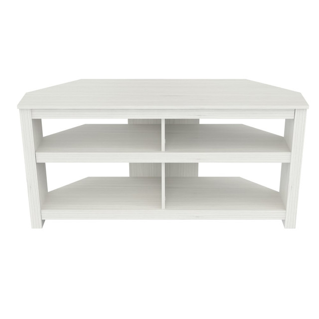 INVAL AMERICA, INC. MTV-16919 Inval Corner TV Stand For TVs Up To 60in, Laricina White